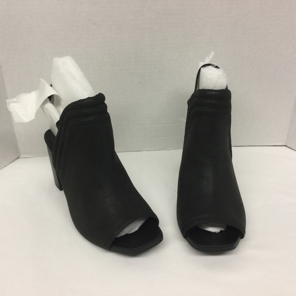 New WOMENS SHOES MIA KEITY OPEN TOE HEEL BLACK SLING BACK NEW SIZE 9